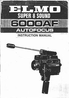 Elmo 6000 AF manual. Camera Instructions.